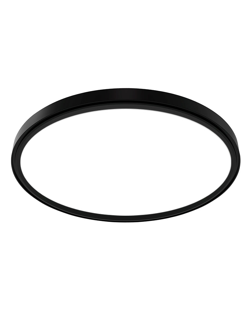 Sun LED - Iluminação de cabeleireiro redonda preta - ø80cm